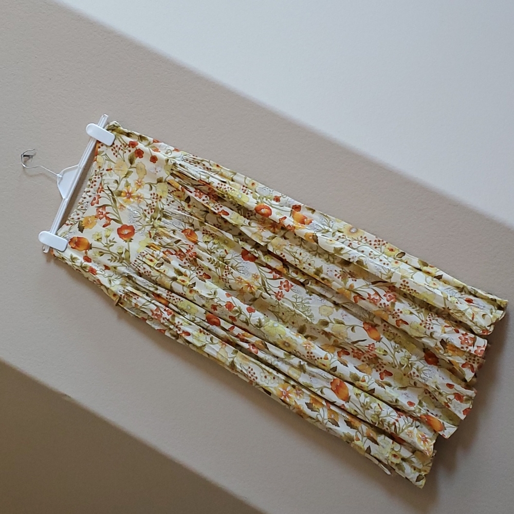 Spell Floral High Low Skirt - Yellow and Orange - Picture 6 of 7
